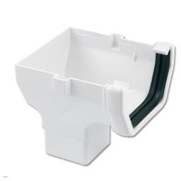 kalsi white square gutter stop end outlet