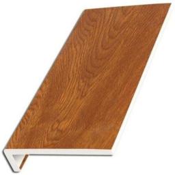 golden oak upvc internal window sill cover square edge