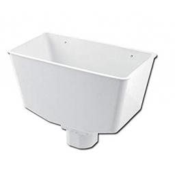 kalsi white downpipe hopper for round and square downpipe