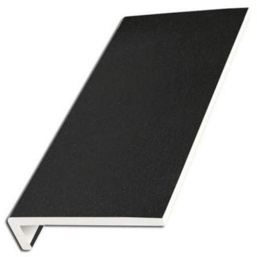 Black Ash UPVC Internal Window Sill Cover Square Edge