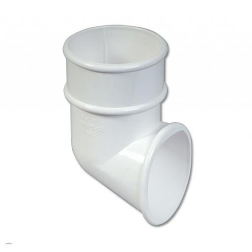 White Round Down Pipe Shoe