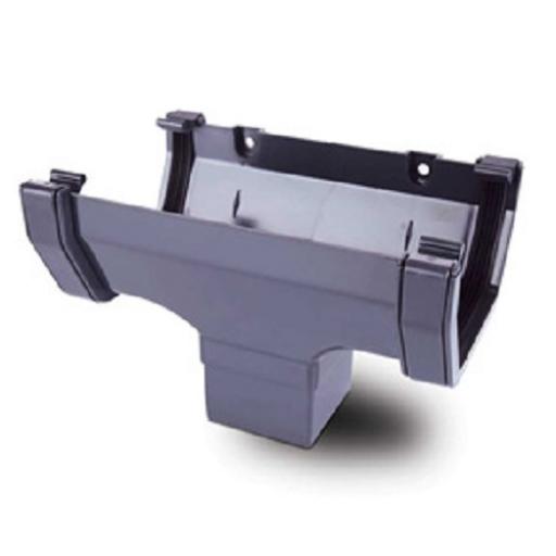 kalsi anthracite grey square gutter runnign outlet