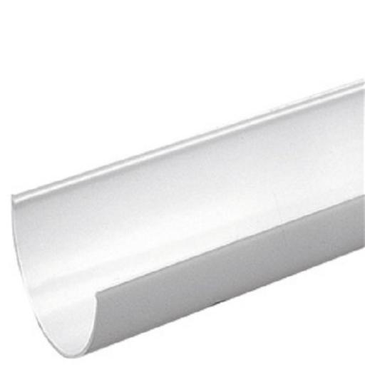 White Deepflow Gutter 4m