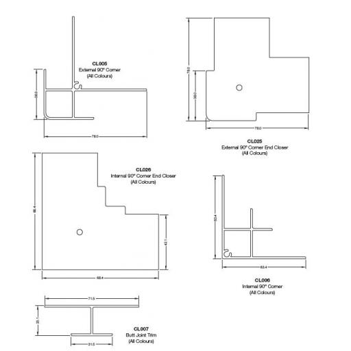 coastline cladding dimensions two