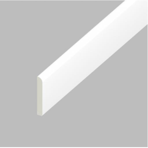 White PVC Flat Back Architrave 45mm