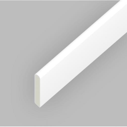 White PVC 30mm Finishing Trim