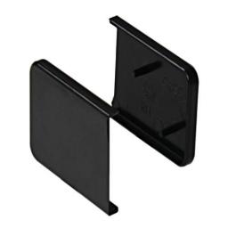 black end caps square edge window sill cover pair 50mm