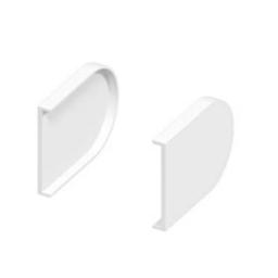 50mm bullnose white window sill end caps double