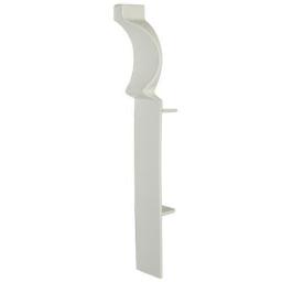 100mm white upvc skirting internal corner torus single