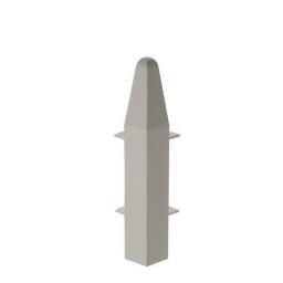 100mm white upvc skirting external corner chamfered