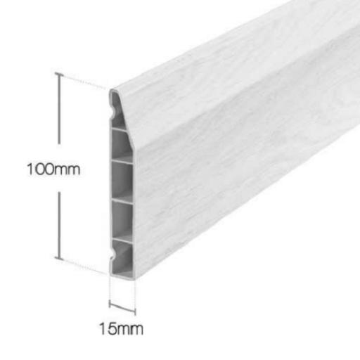 100mm upvc skirting board chamfered dimensions