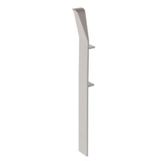 100mm white upvc skirting internal corner chamfered 