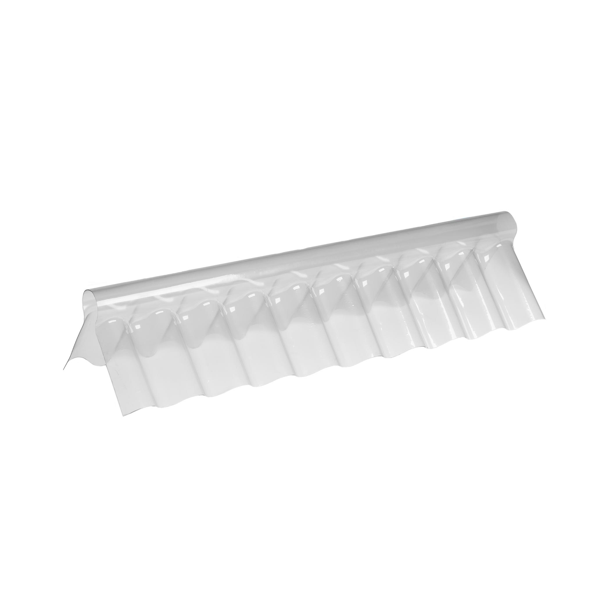 Clear PVC Ridge Flashing for 3