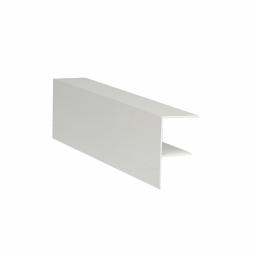 Aluminium F profile 35mm white