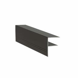 Aluminium F profile 25mm Brown