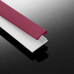 hygienic wall cladding capping strip gloss fuchsia 