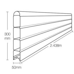 graphite eco fencing panel dimensions 300mm x 2.4m