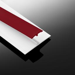 wall cladding joint strip gloss ruby red