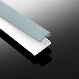 pastel sky blue hygienic cladding capping strip open