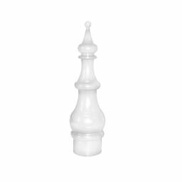 white sunwood finial