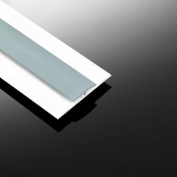 pastel sky blue wall cladding h section joint strip closed