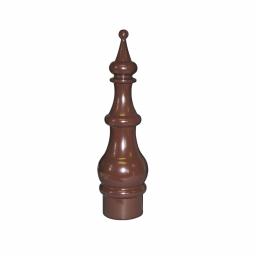 brown sunwood finial