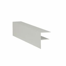 Aluminium F profile 25mm white