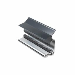 anthracite grey wallplate for self supporting polycarbonate roof system