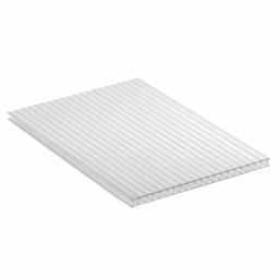 10mm clear twin wall polycarbonate roofing sheet