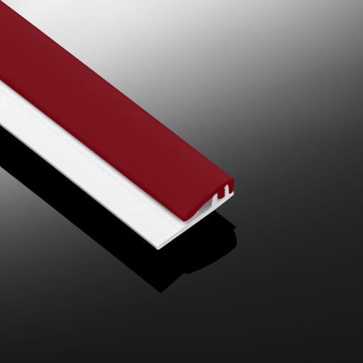 Ruby Red Gloss Wall Cladding Two Part Capping Strip