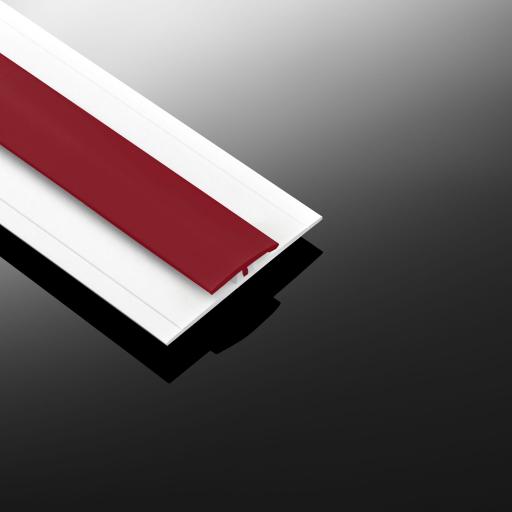 gloss ruby red pvc wall cladding joint strip 