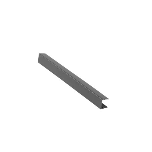 25mm anthracite grey sheet closure top view