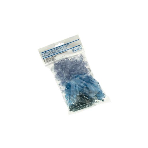 3" profile pvc corrugated roofing sheet fixings with spacers bag of 50