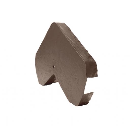 Dark Brown Envirotile Gable End Cap