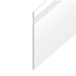 white pre-vented soffit board