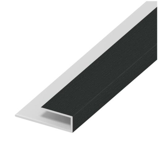 Anthracite Soffit Board Starter Trim / J Trim 5mt