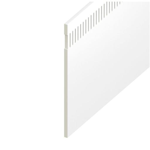 white pre-vented soffit board