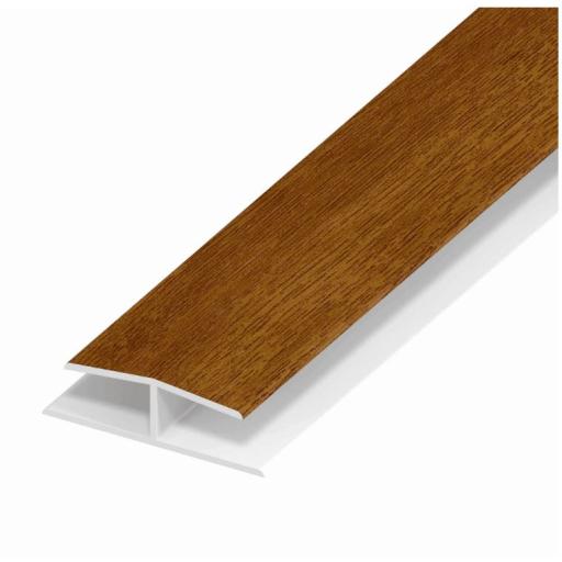 Golden Oak Soffit Board H Section 5mt