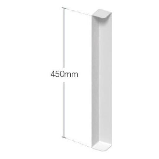 450mm double edged fascia corner dimensions