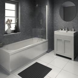 black bonito bathroom panels