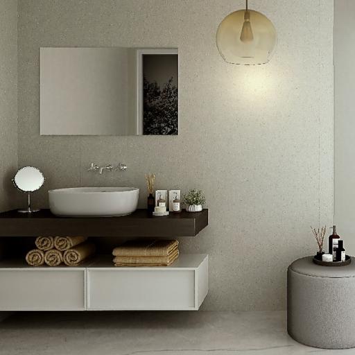 Nickel elements bathroom