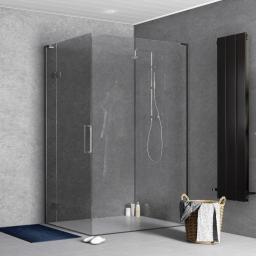 grey concrete matt bathroom panel