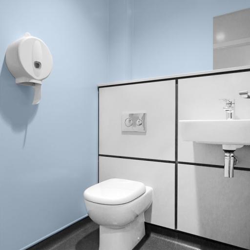 2.5mm pastel mint hygienic toilet cladding