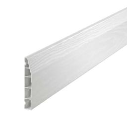 100mm white upvc skirting board chamfered