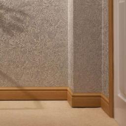 100mm english oak torus upvc skirting board in situe