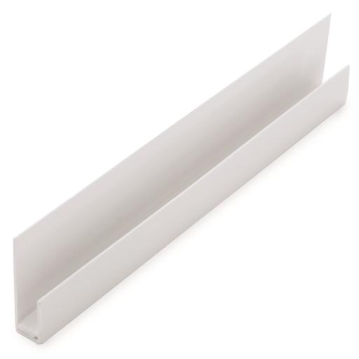 White 2 Part Edge Trim 10mm x 2.7m