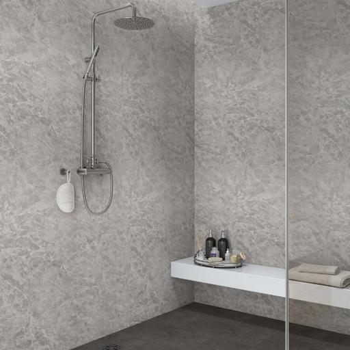 Bardiglio Marble Matt- PVC Shower & Bathroom Panel