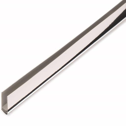 Silver 2 Part Edge Trim 10mm 2.7m