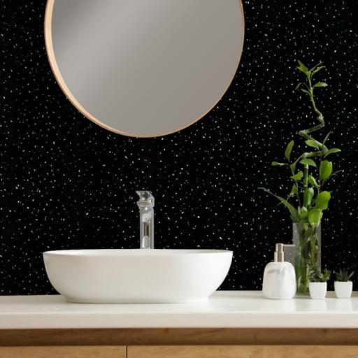 Black Sparkle Gloss - PVC Shower & Bathroom Panel