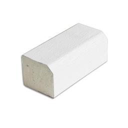 foiled white rectangle bead 5m